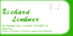 richard linkner business card